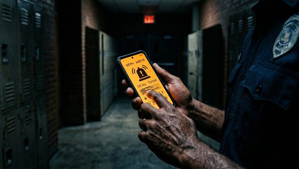 Security alert on mobile device